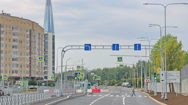 Новый участок Шуваловского проспекта открыли на севере Петербурга