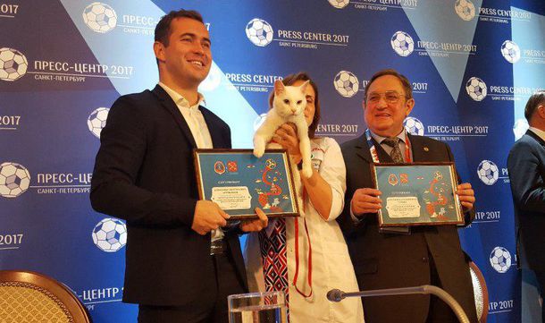 Александр Кержаков и кот Ахилл  – стали главными медийными лицами Кубка Конфедерации