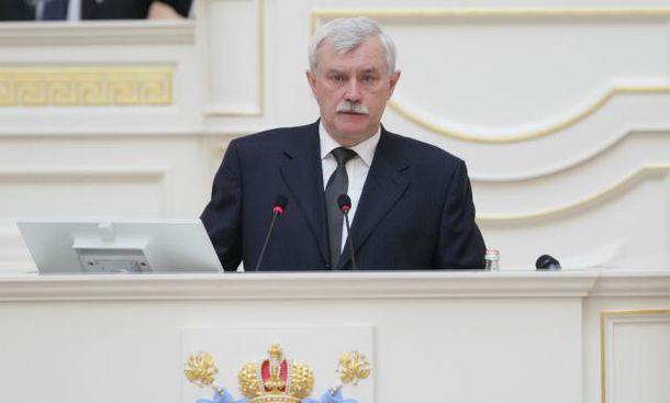 Губернатор Петербурга выступил сегодня перед ЗакСом  с ежегодным отчетом о деятельности городского правительства