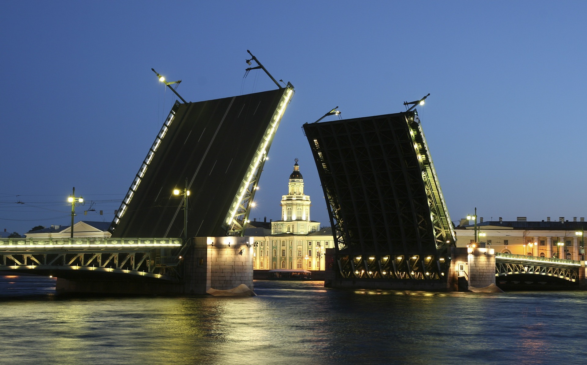 Река Нева Дворцовый мост