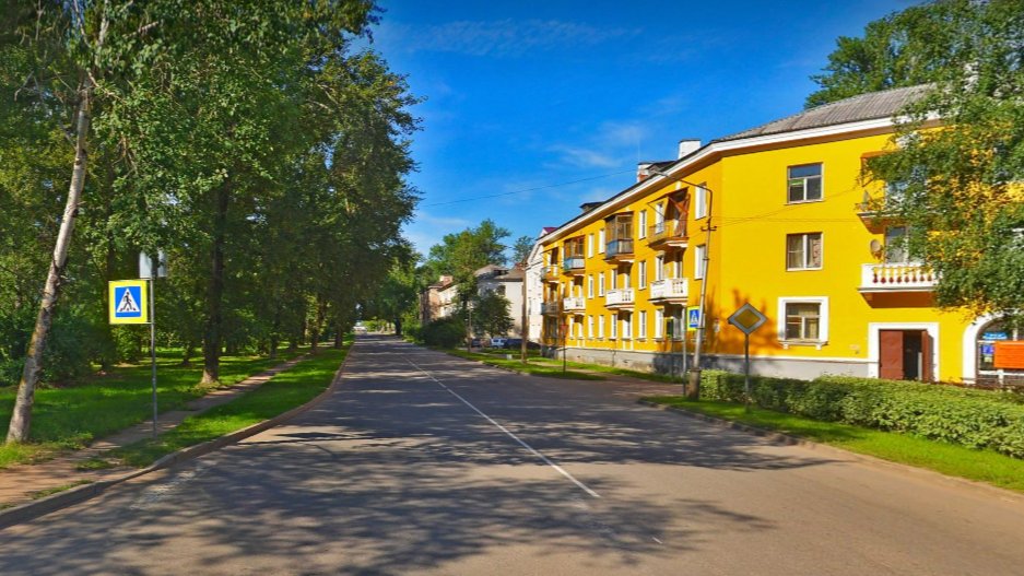 Улица Воронина в Бокситогорске