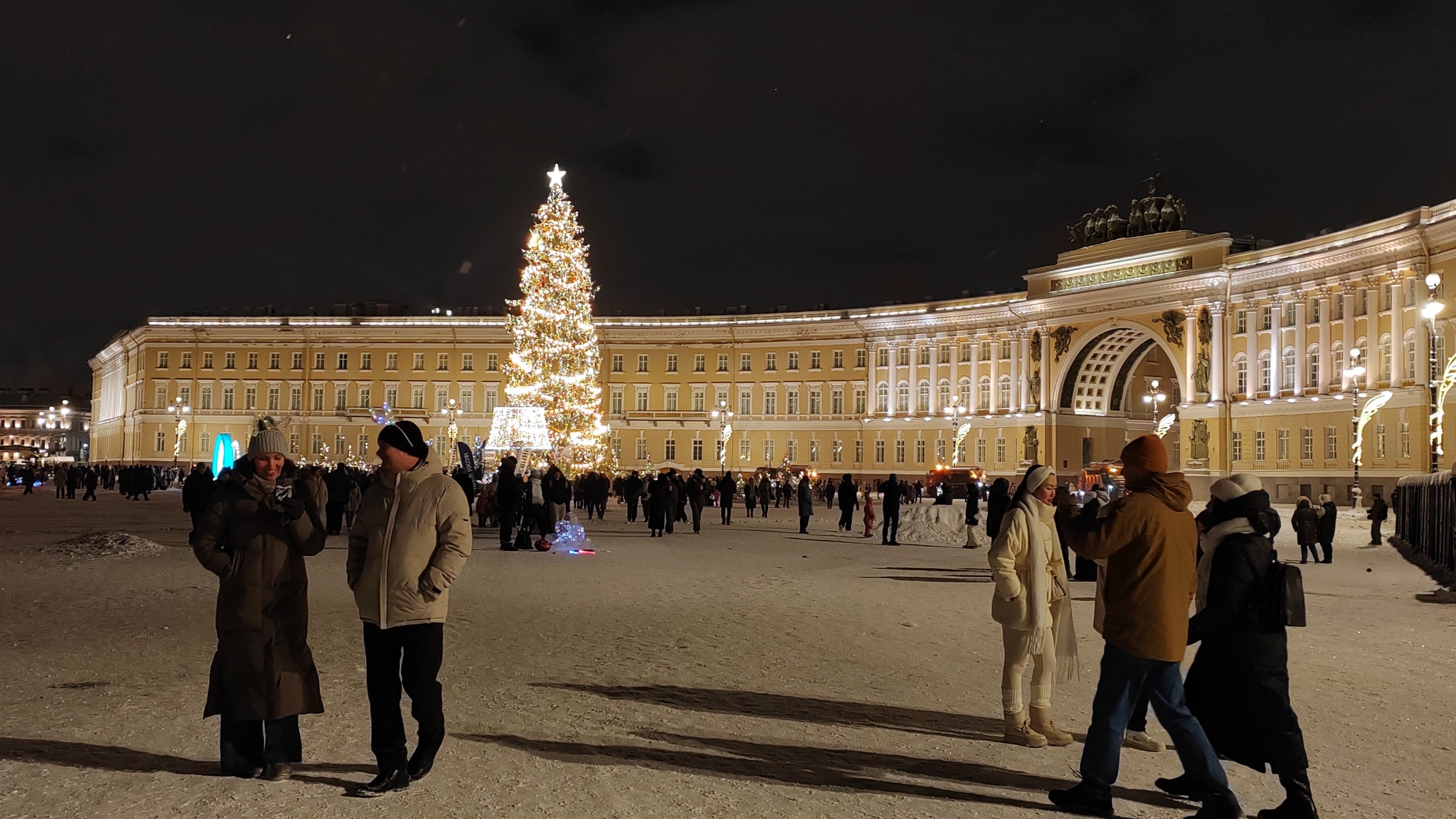 Почти 1,3 млн человек посетили Петербург в новогодние праздники